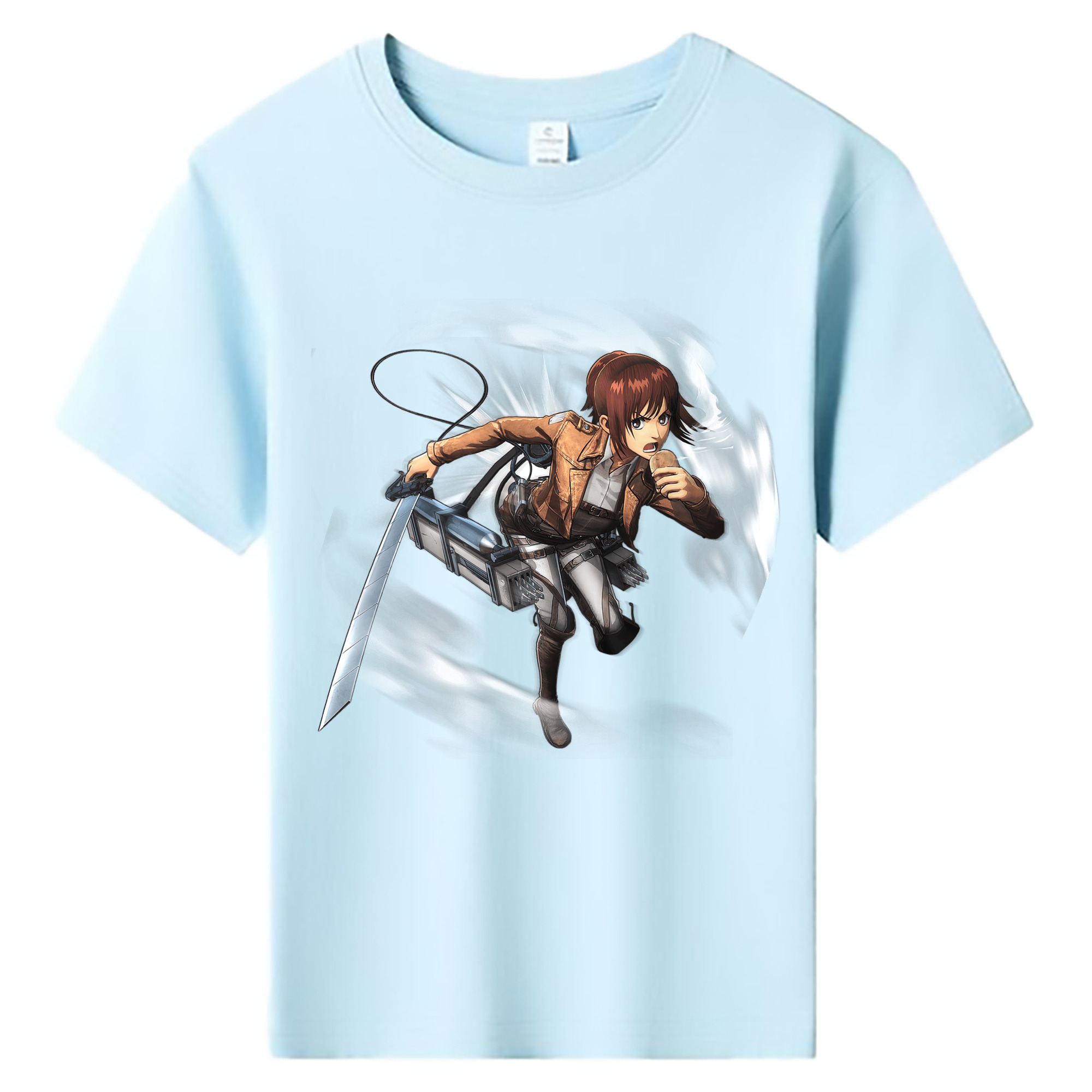 （画像用） 進撃の巨人 サシャ·ブラウス Attack on Titan Sasha Blaus 綿100％キッズTシャツ（フロントプリント）